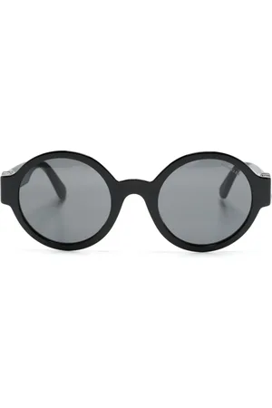 Moncler Lunettes de soleil rondes à plaque logo