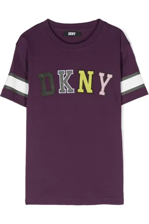 DKNY T-shirt en coton à patch logo