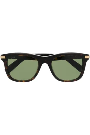 Cartier Lunettes de soleil à effet écailles de tortue