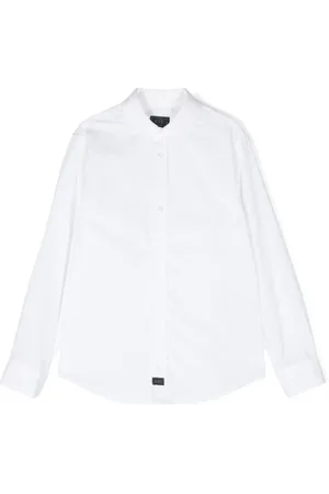 FAY Chemise en popeline à manches longues