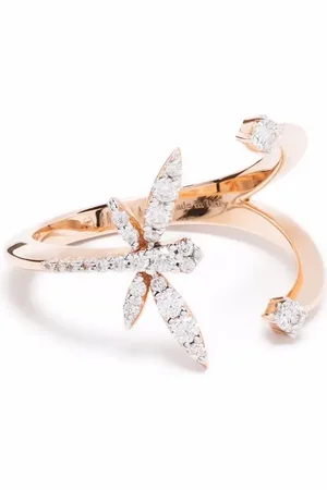 ANAPSARA Bague Dragonfly en or 18ct ornée de diamants