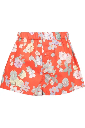 MERYLL ROGGE Short en coton à fleurs