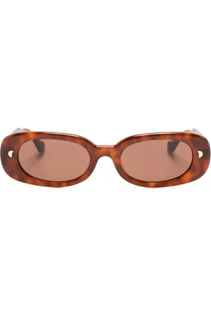 Nanushka Lunettes de soleil Aliza à monture ovale