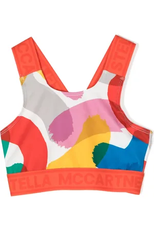 Stella McCartney Haut crop à logo imprimé