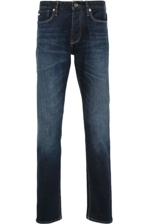 Emporio Armani Jean à plaque logo