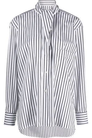 Plan C Chemise rayée à col lavallière
