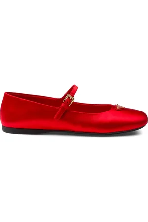 Prada Ballerines à fini satiné