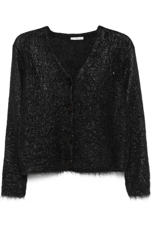 Prada Cardigan à effet enduit (années 2000)