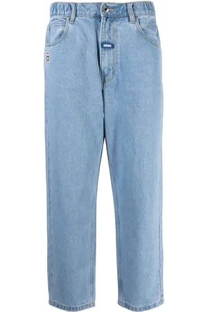 A Bathing Ape Jean ample à détail de patch