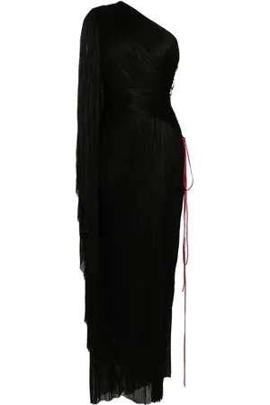 MARIA LUCIA HOHAN Robe longue drapée à design asymétrique à une épaule