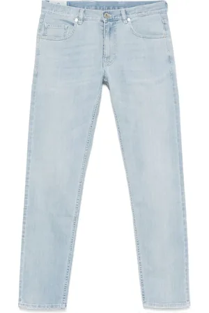 ELEVENTY Jean à effet délavé