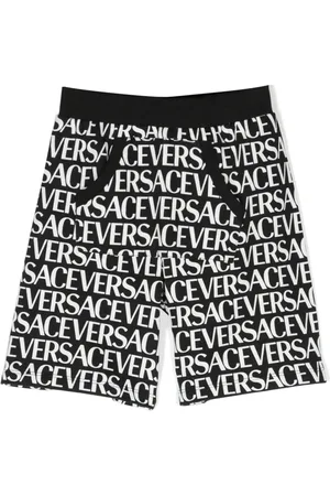 VERSACE Short de sport à logo imprimé