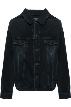 Balenciaga Veste en jean à épaules dénudées
