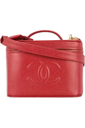 CHANEL Short cosmetic logo tote
