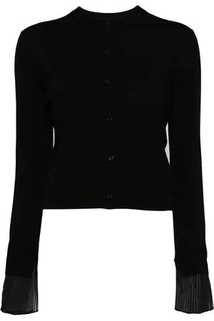 JUUN.J Cardigan boutonné à détails plissés