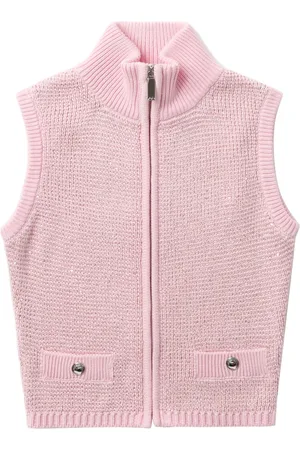 Alessandra Rich Cardigan sans manches à sequins