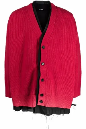 RAF SIMONS Cardigan à effet superposé
