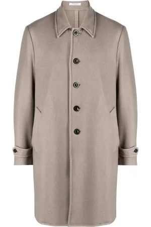 Boglioli Manteau en laine vierge à simple boutonnage