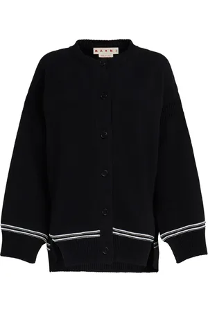 Marni Cardigan en maille intarsia à logo