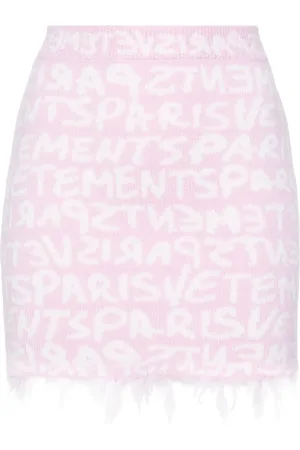 Vetements Minijupe à motif monogrammé