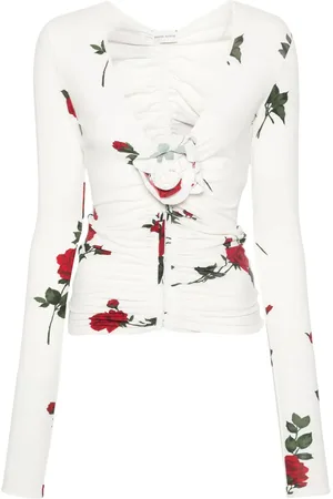 MAGDA BUTRYM Haut à appliques fleurs