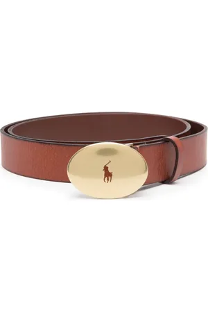 Ralph Lauren Ceinture en cuir à plaque logo