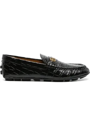 Bally Mocassins Driver à effet peau de crocodile