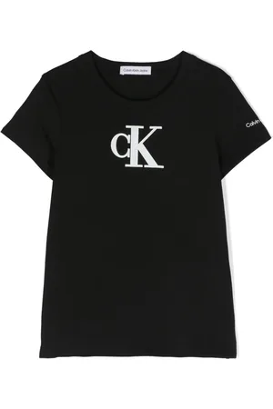 Calvin Klein T-shirt en coton à logo holographique