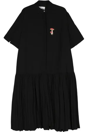 Jil Sander Robe mi-longue à broderies