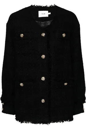B+AB Veste en tweed à col v