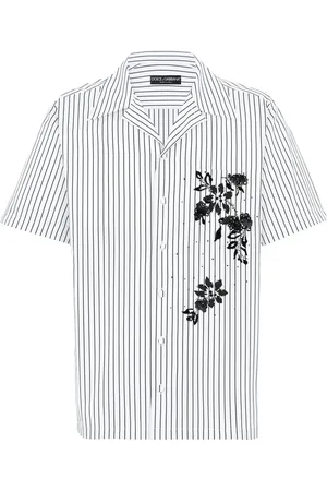 Dolce & Gabbana Chemise rayée à fleurs