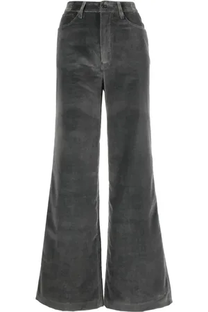 OFFICINE GENERALE Pantalon en velours à taille haute