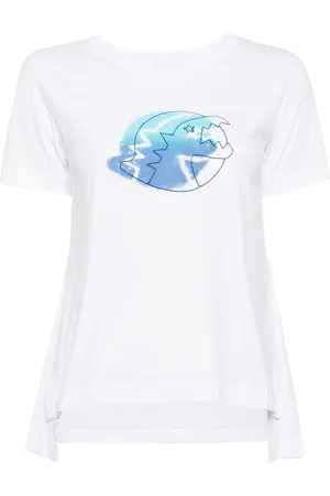 AGNÈS B. T-shirt Chalk Bubble Dino en coton