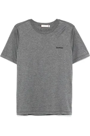 CANALI T-shirt à logo brodé