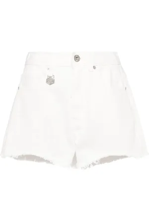 Chocoolate Short en jean à bords francs