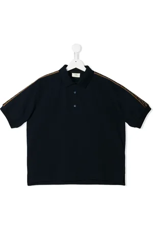 Fendi Polo à bandes logos