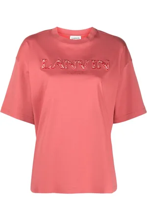 Lanvin T-shirt en coton à logo appliqué