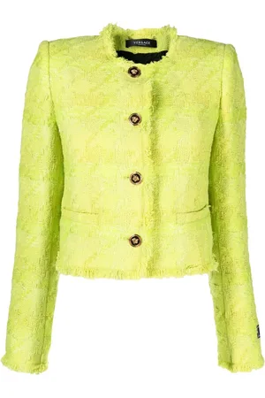 VERSACE Veste en tweed à boutonnière