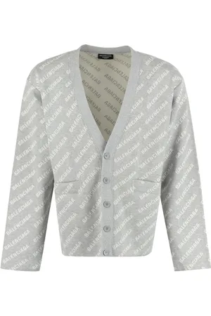 Balenciaga Cardigan à logo intarsia