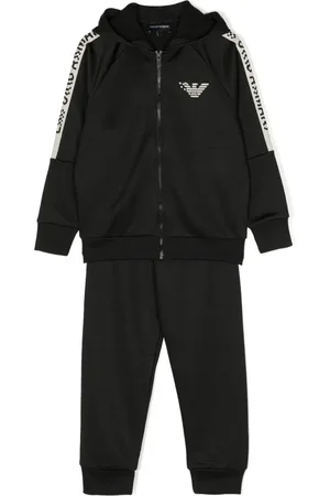 Emporio Armani Survêtement zippé à logo imprimé