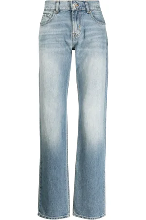 7 for all Mankind Jean droit en coton mélangé
