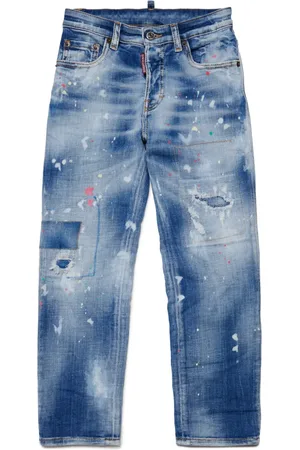 Dsquared2 Jean droit à logo brodé