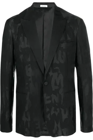 Alexander McQueen Blazer à motif monogrammé