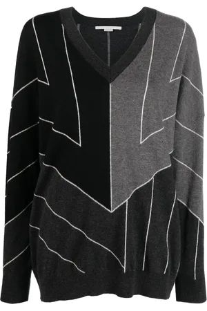 Stella McCartney Pull rayé à col v