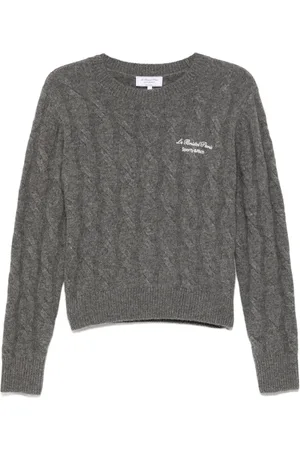 Sporty & Rich Pull Faubourg en maille torsadée