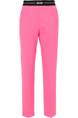 Msgm Pantalon slim à taille haute