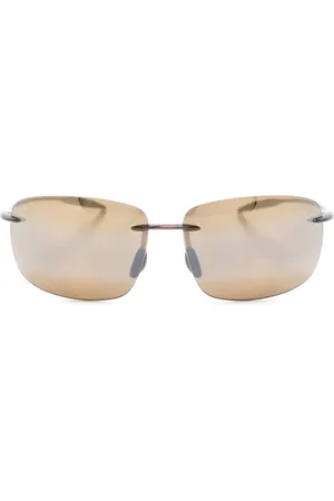 Maui Jim Lunettes de soleil Breakwall à monture rectangulaire