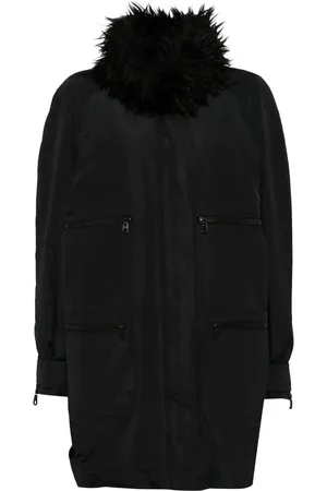 CHANEL Parka bordée de fourrure artificielle (années 2000)
