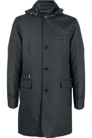 MOORER Parka boutonnée à capuche