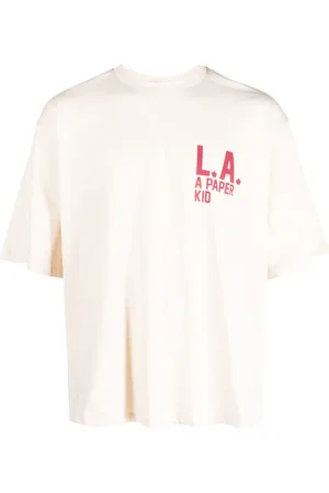 A PAPER KID T-shirt en coton à logo imprimé